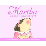 Martha doesn't say sorry!  Cover Image